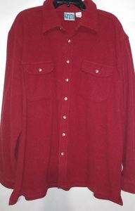 Stag Hill Mens Maroon Rust Fleece Shirt 3XL Tall